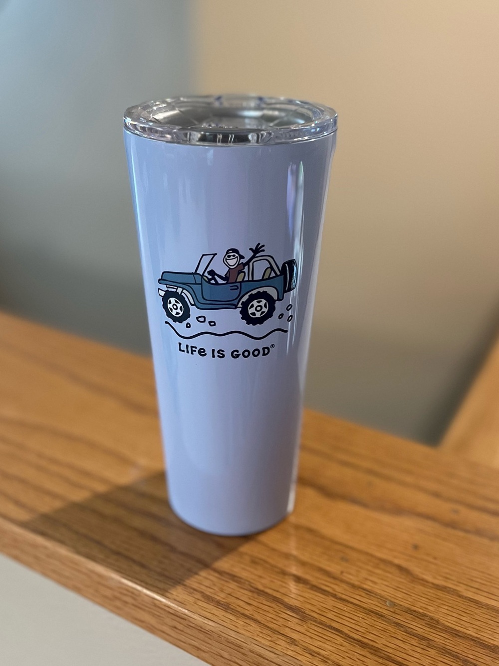 Life is Good 24 oz. Tumbler with Lid Stainless Steel Blue NWT